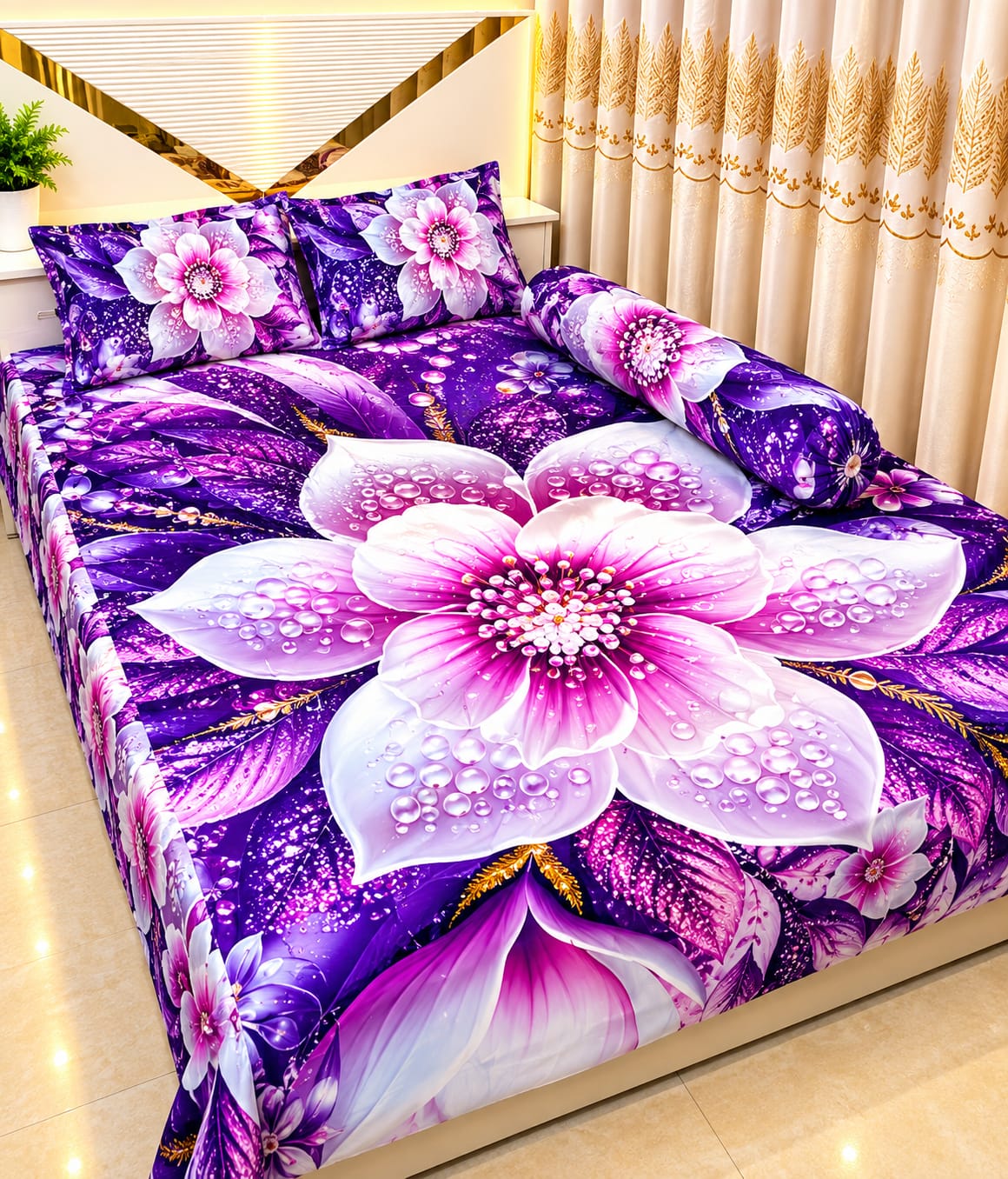 7/8 fit Waterproof 3d print bedsheet=B151
